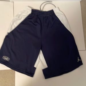 XL Navy and White Jordan Brand Basketball Shorts